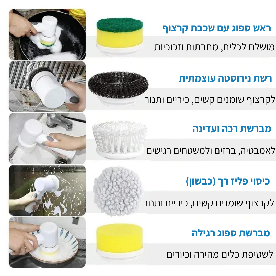 מברשת קרצוף חדשנית מבית SEYATA